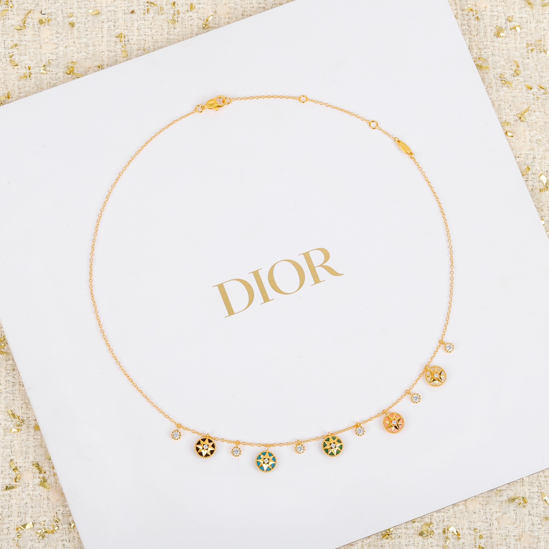 Dior Five Compass Necklace