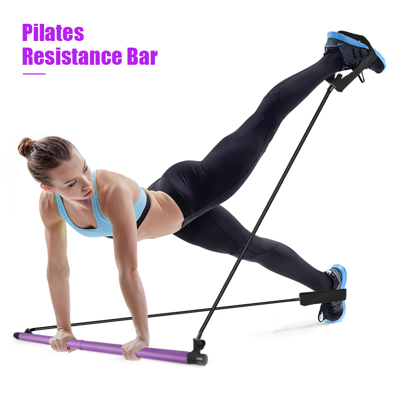 Portable Pilates Bar Kit with Resistance Band Exercise Stick🔥Buy 2 FREE SHIPPING