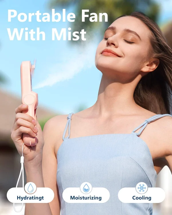🔥The Hot Summer Is Coming Soon,50% Off🔥Portable Handheld Misting Mini Fan