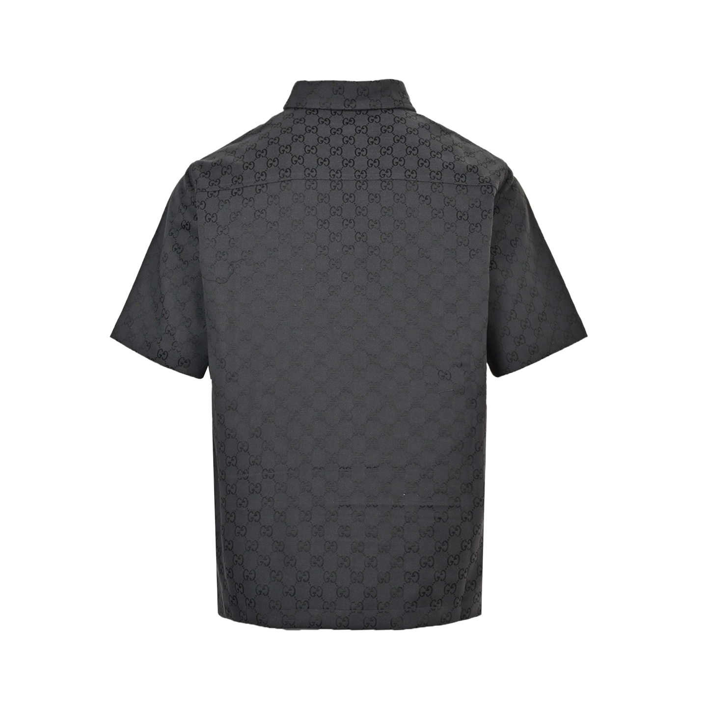 Gucci 25ss full print monogram jacquard suit short sleeve shirt