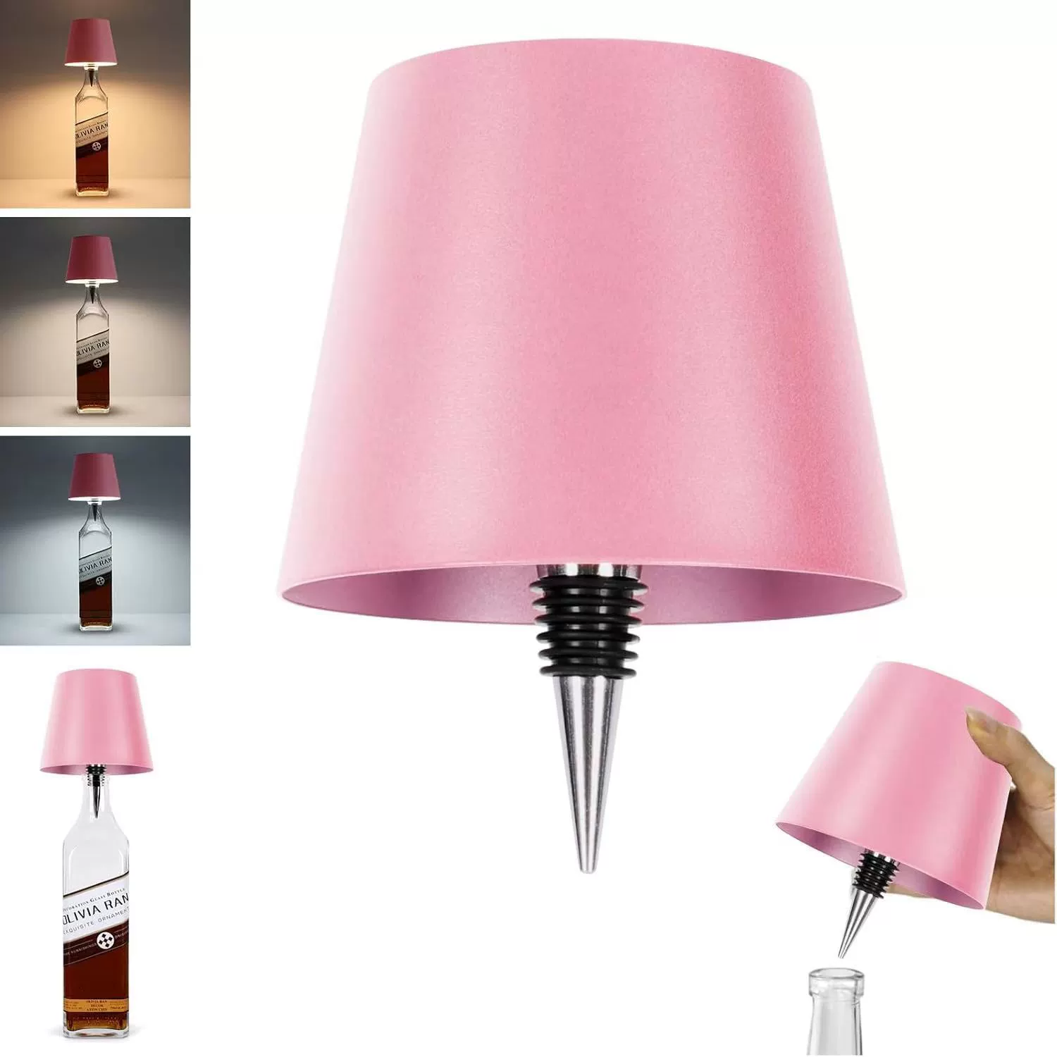 🔥Buy More Save More🔥🍾🍾Wireless Wine Bottle Lights-3 Color Temps, Type C Rechargeable