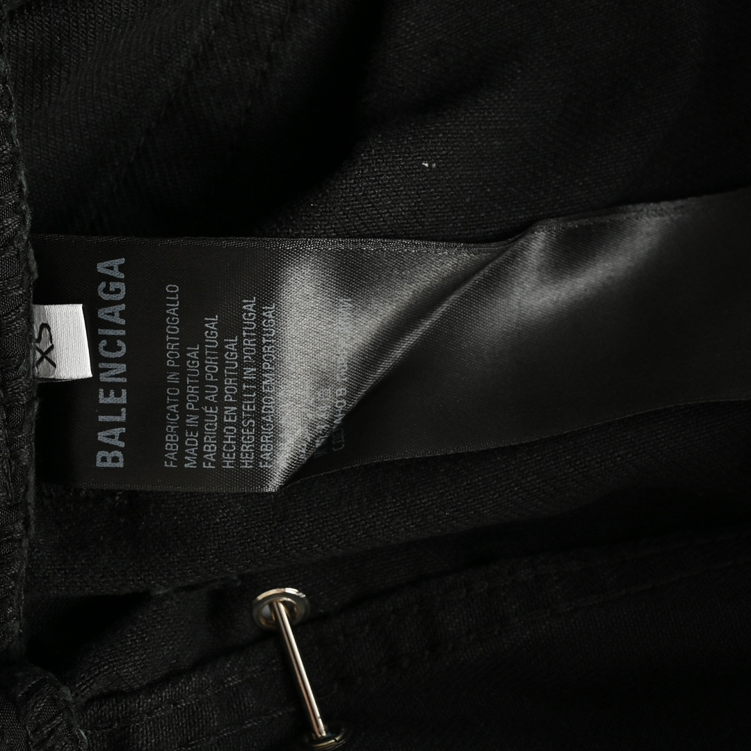Balenciaga Rivet Piercing Ring Buckle Fire Machine Toe Jeans