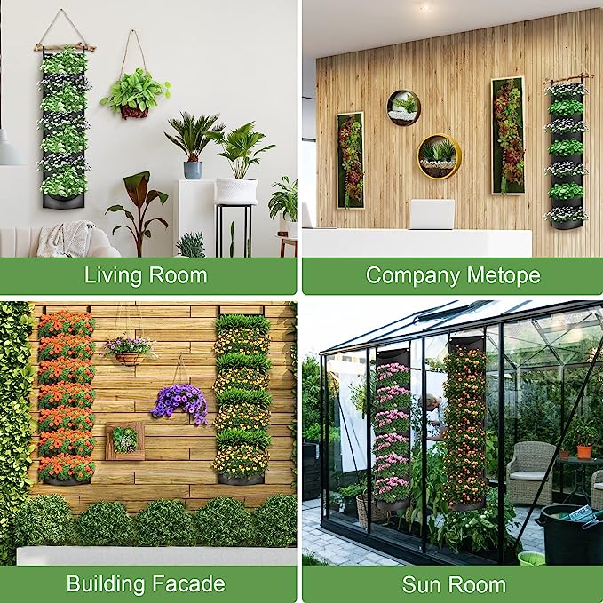 🔥Last Day Promotion-[SAVE 50% OFF]--7 Pockets Hanging Vertical Planter--BUY 3 GET FREE SHIPPING NOW