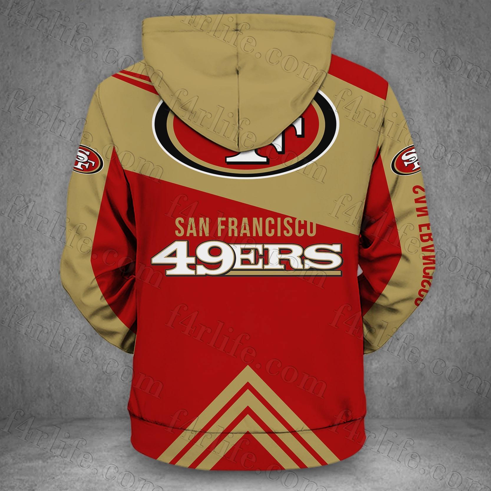 SAN FRANCISCO 49ERS LOVE HOODIE 3D VIP 6