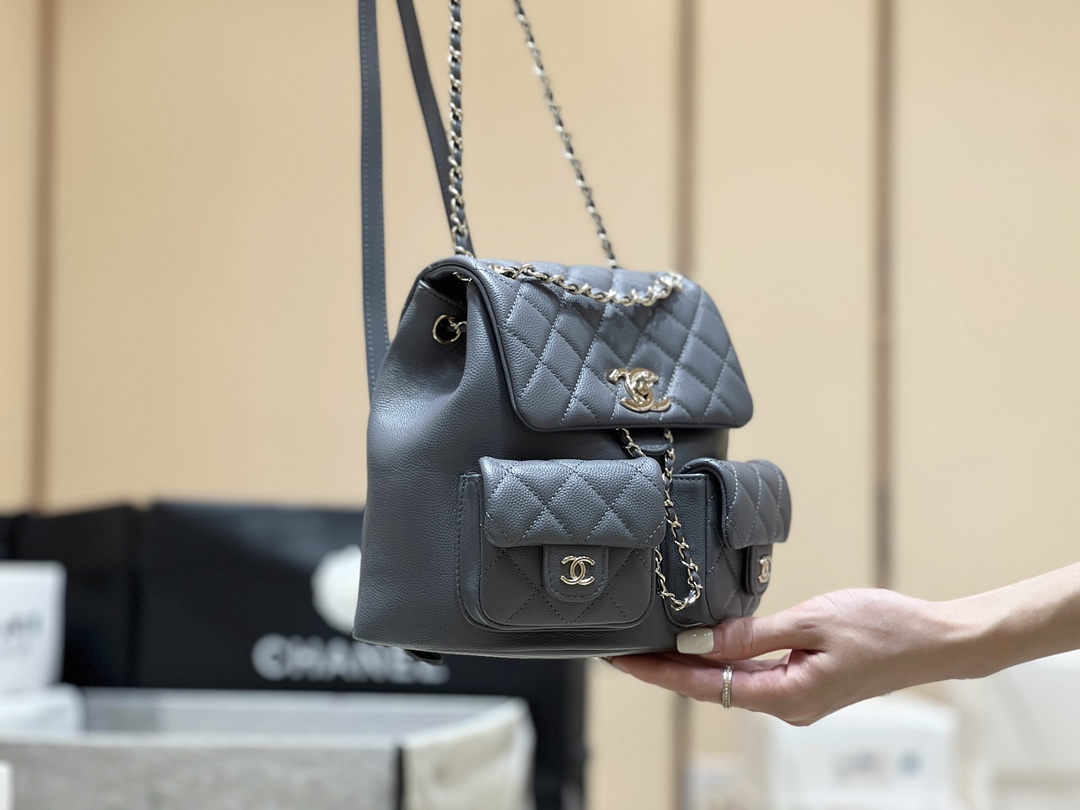 Chanel 24A duma double backpack 3860
