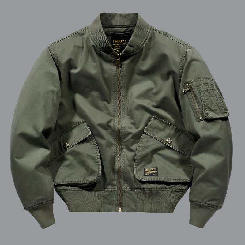 Men's bomber jacket in military style