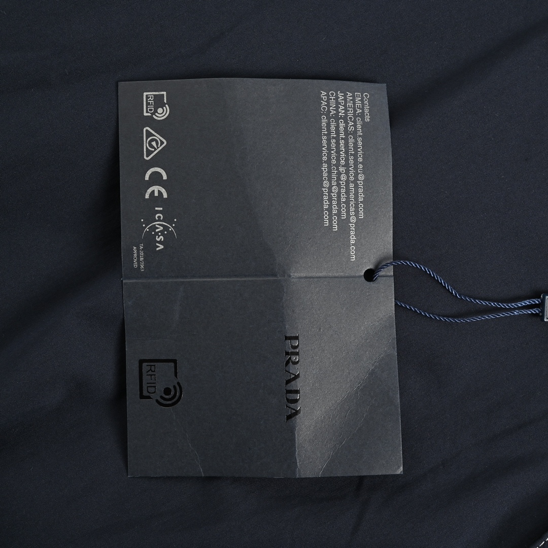 Prada 23ss topstitched trousers