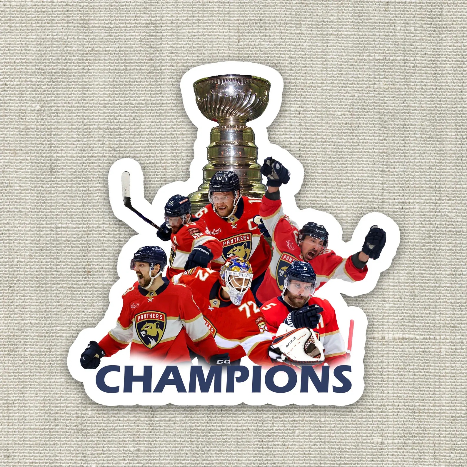 Florida Panthers 2025 Stanley Cup Champions Sticker