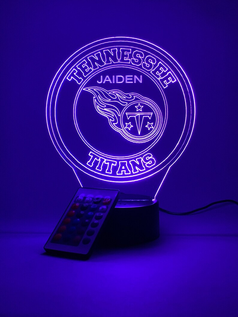 TENNESSEE TITANS 3D LAMP PERSONALIZED