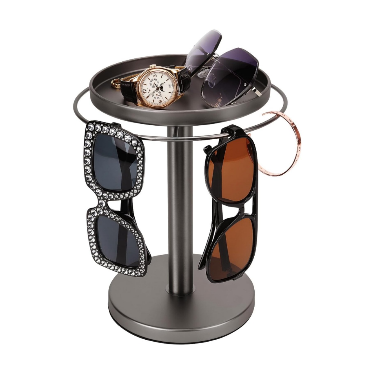 💖Last Day 49% OFF💖360° Rotating Sunglass Organizer Storage with Tray