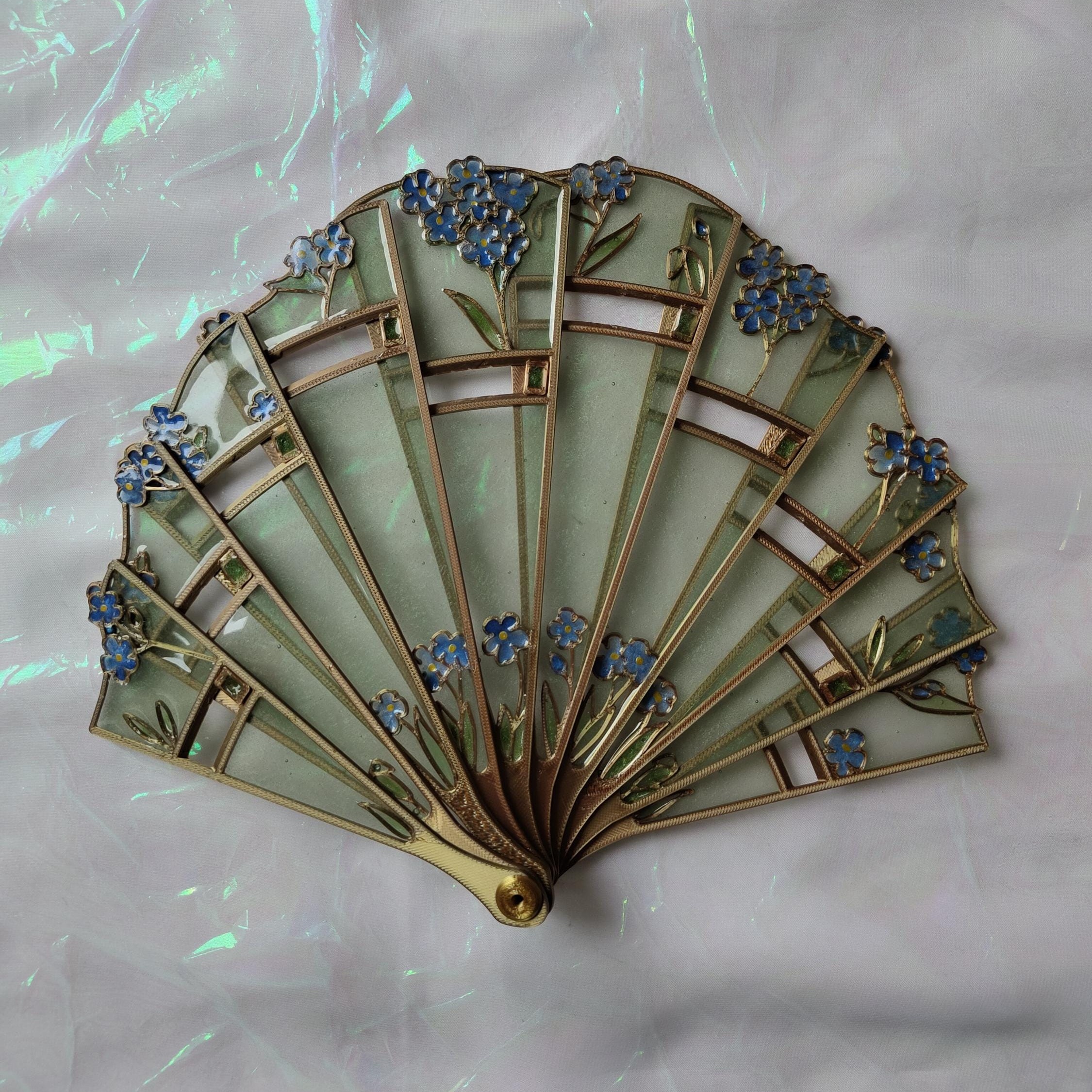 🔥ON SALE🔥Forget-me-not hand fan