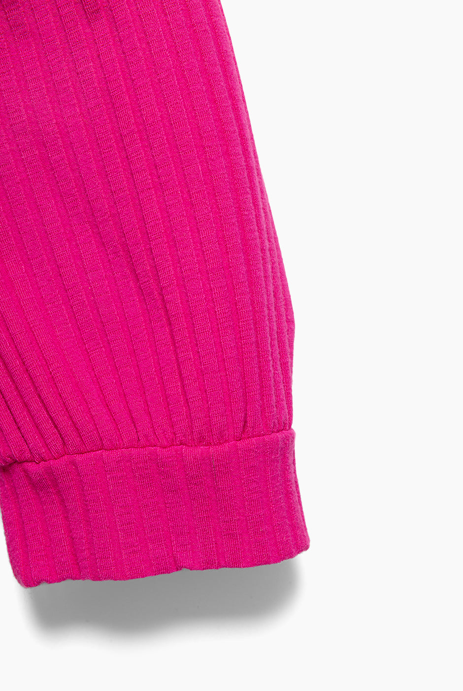 Blusa de cuello redondo fucsia