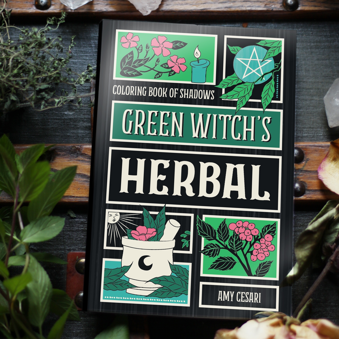 A Coloring Book of Herbal Magic - Green Witch's Herbal