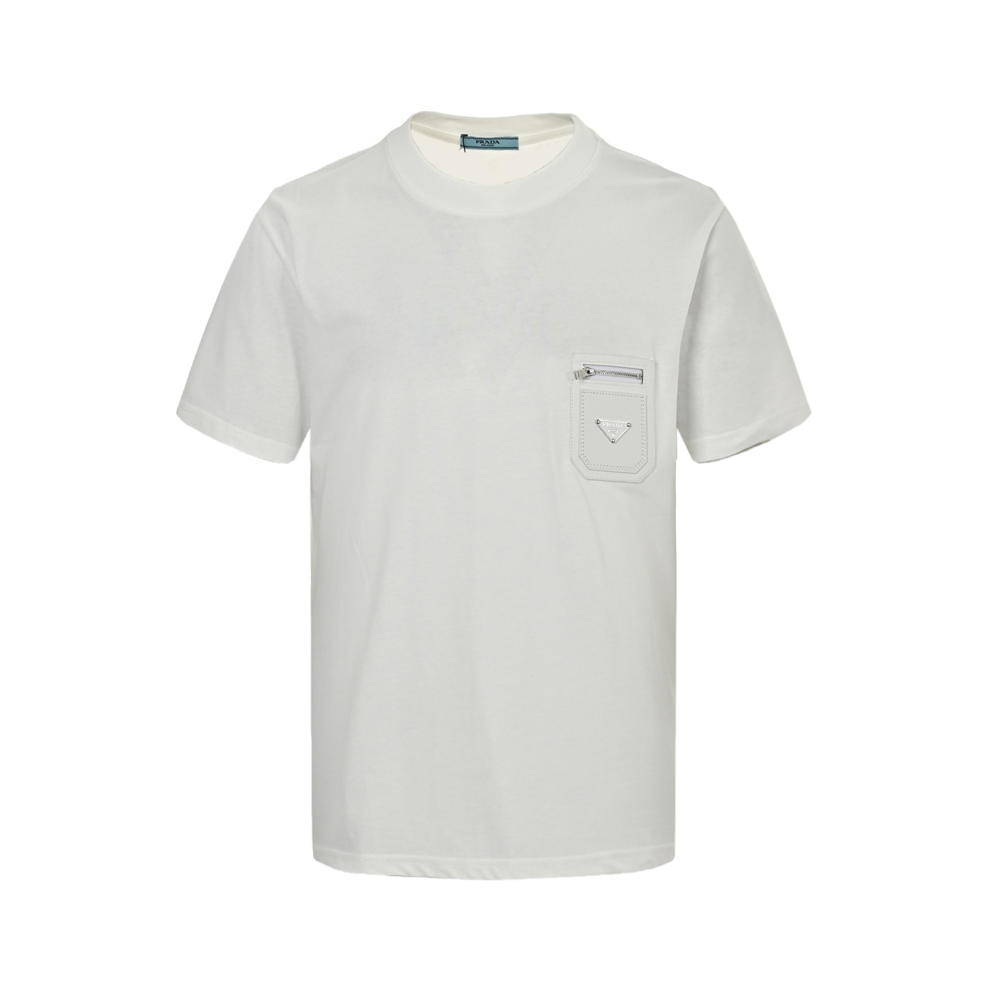 Prada 25ss triangle leather patch pocket short sleeve