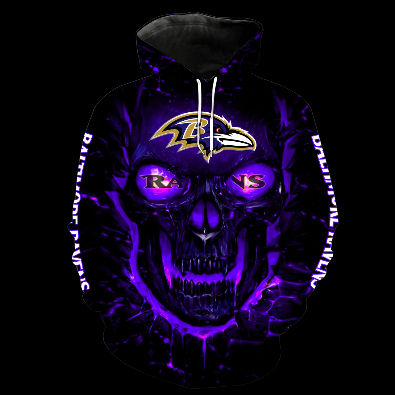 BALTIMORE RAVENS 3D HOODIE BBRR011
