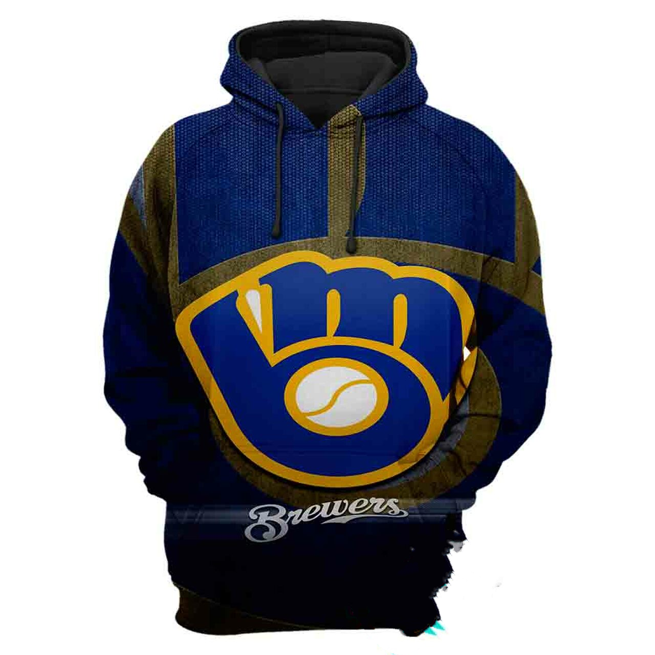 MILWAUKEE BREWERS 3D CASUAL HOODIE 102