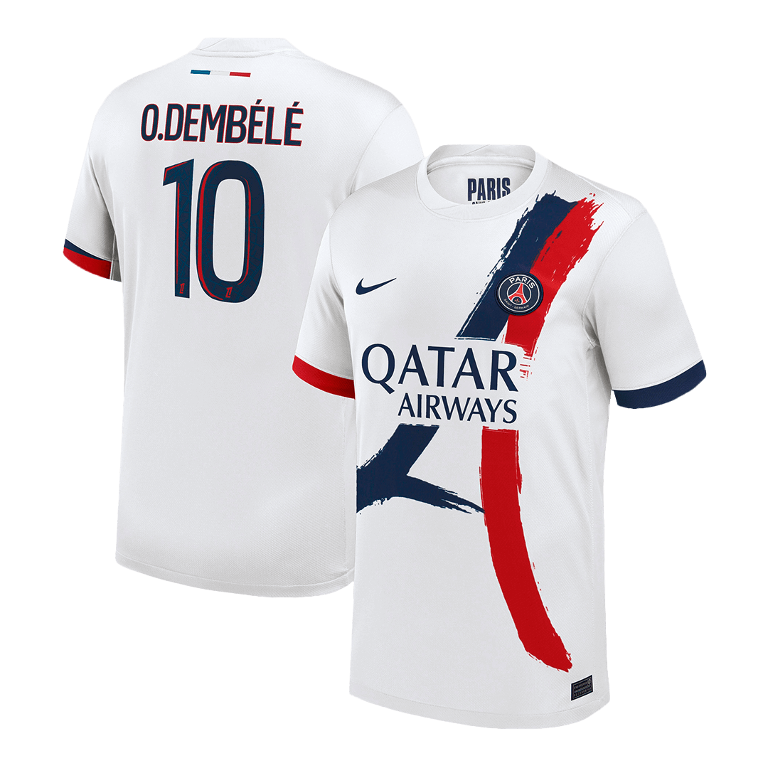 O.DEMBELE #10 PSG Away Football Shirt 2024/25