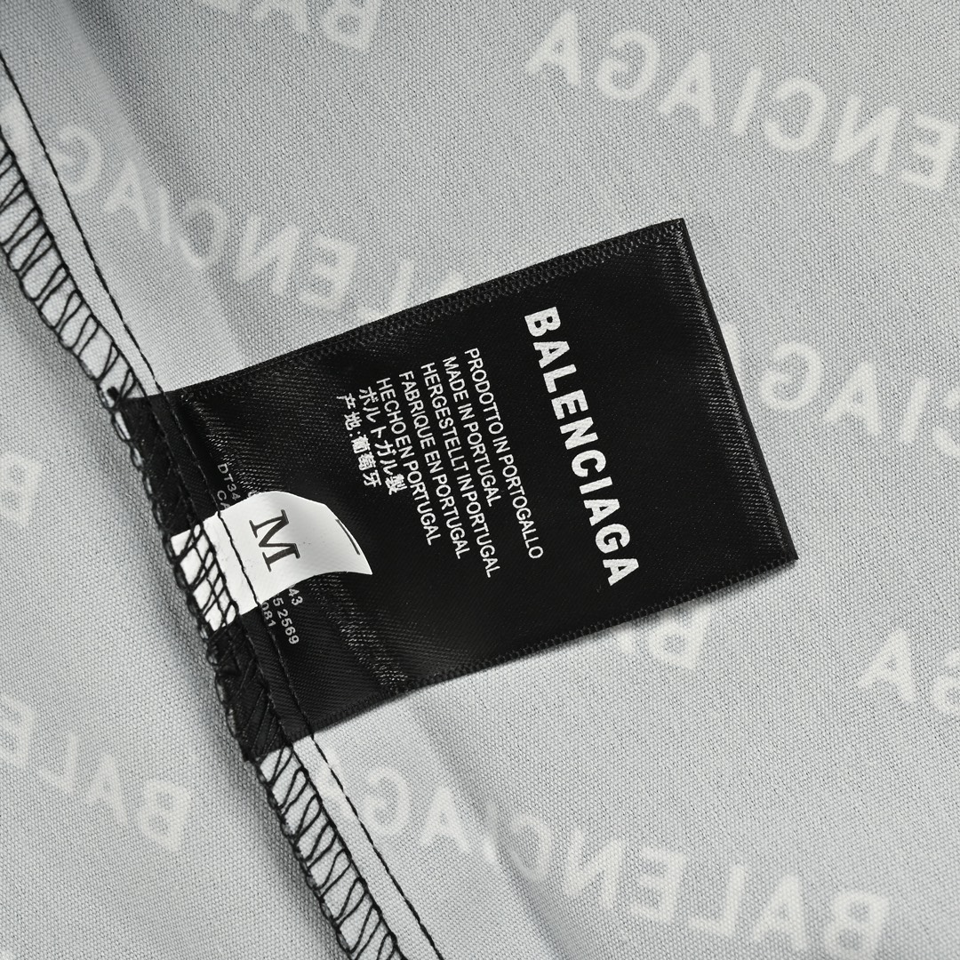 Balenciaga 24ss full print barrage short sleeve shirt