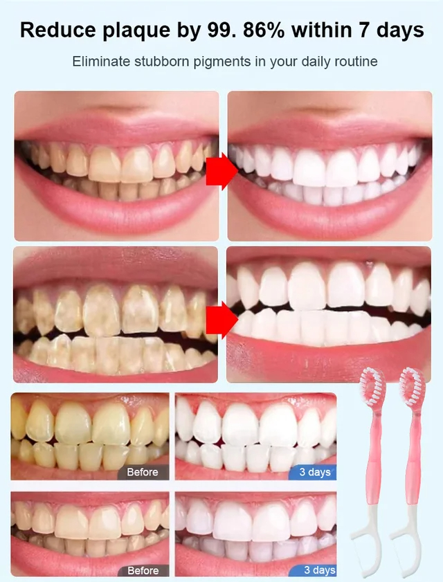 🔥2025 Hot Sale🎁26 Pcs/Pack 5 in 1 Mini Toothbrush & Floss & Tongue Scraper & Toothpick Set