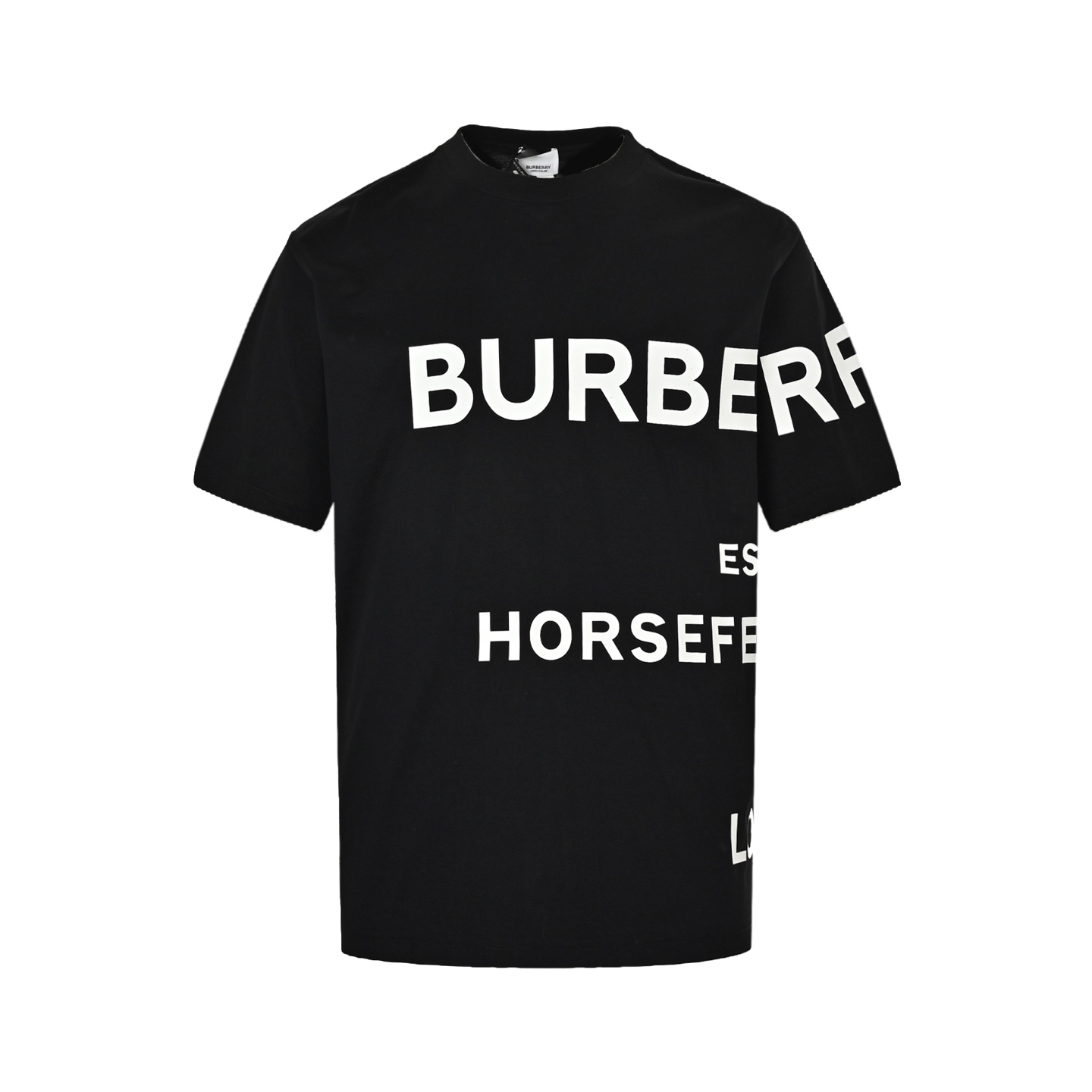 Burberry thick rubber letter logo print short sleeves