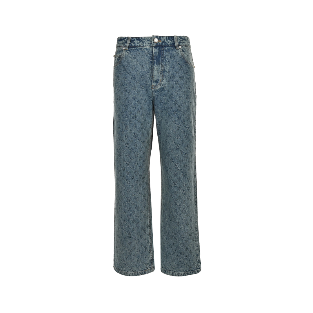 Louis Vuitton 24Fw monogram jacquard jeans