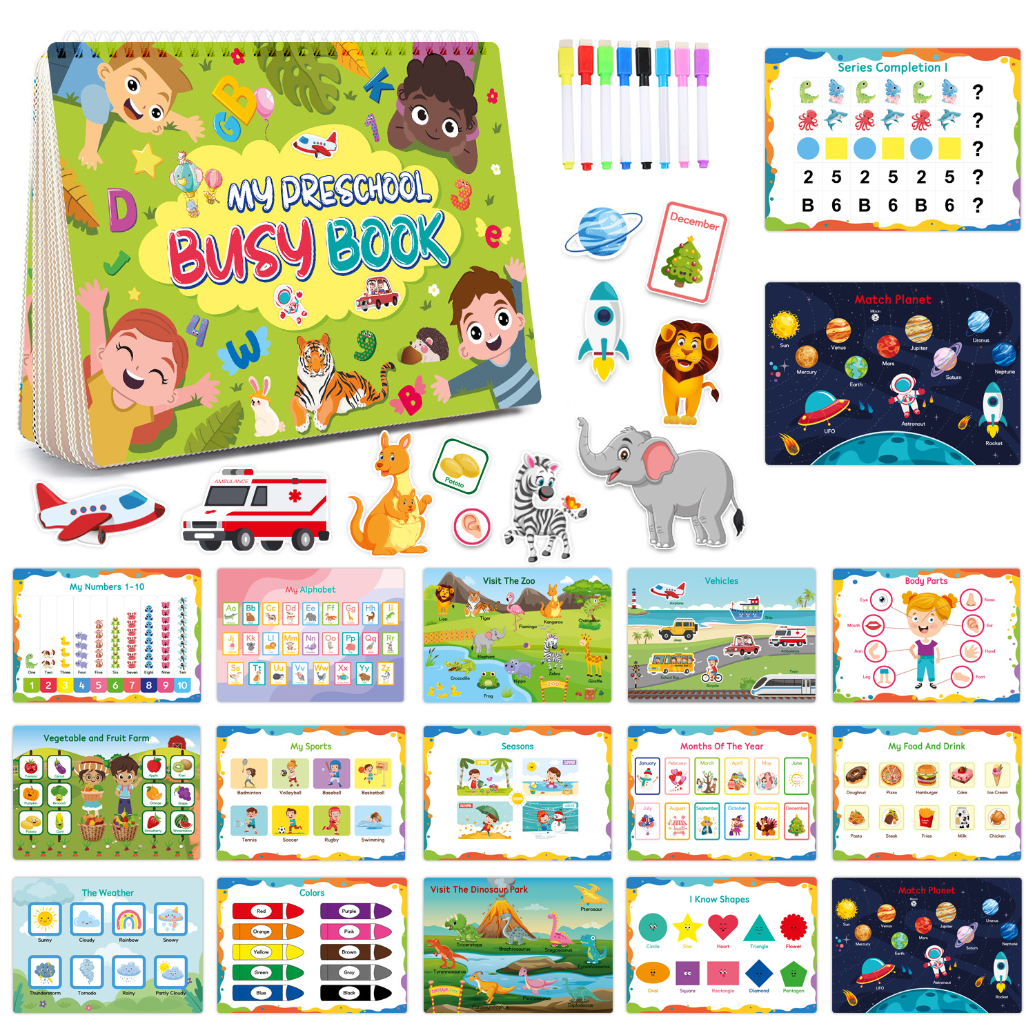 💥Hot Sale Promotion-[SAVE 50% OFF]--2023 Newest Version - A Combination Of Busy Book & Drawing Book--BUY 2 GET 10% OFF & FREE SHIPPING NOW