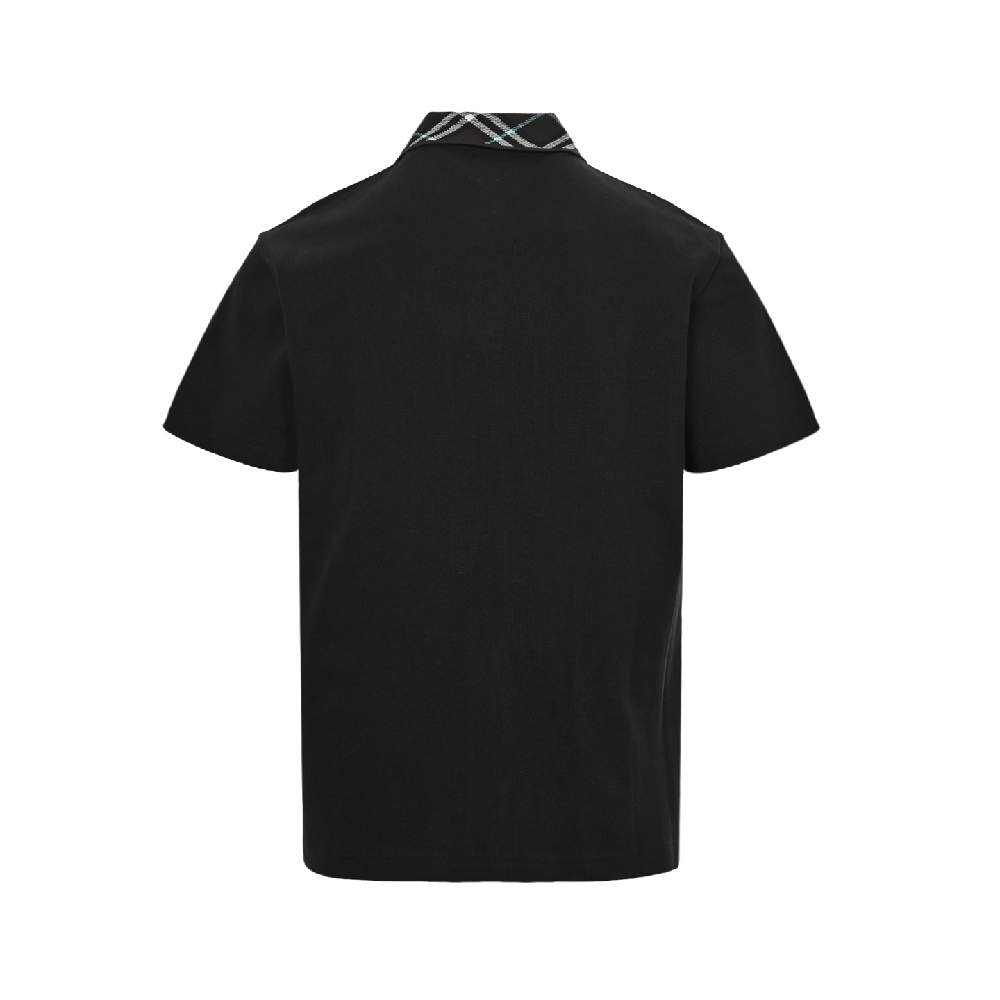 Burberry 25ss check collar Polo short sleeve