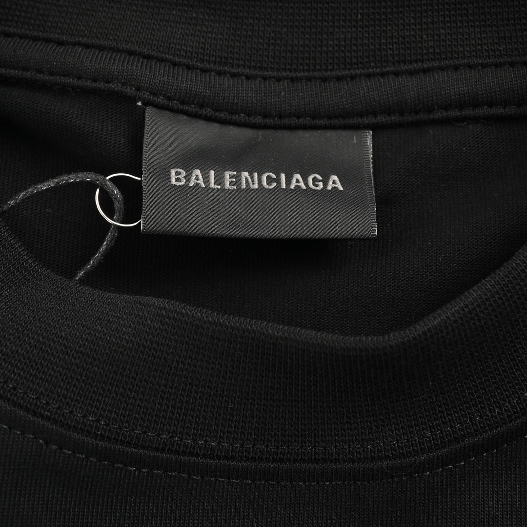 Balenciaga 24ss 1968 letter print short sleeves
