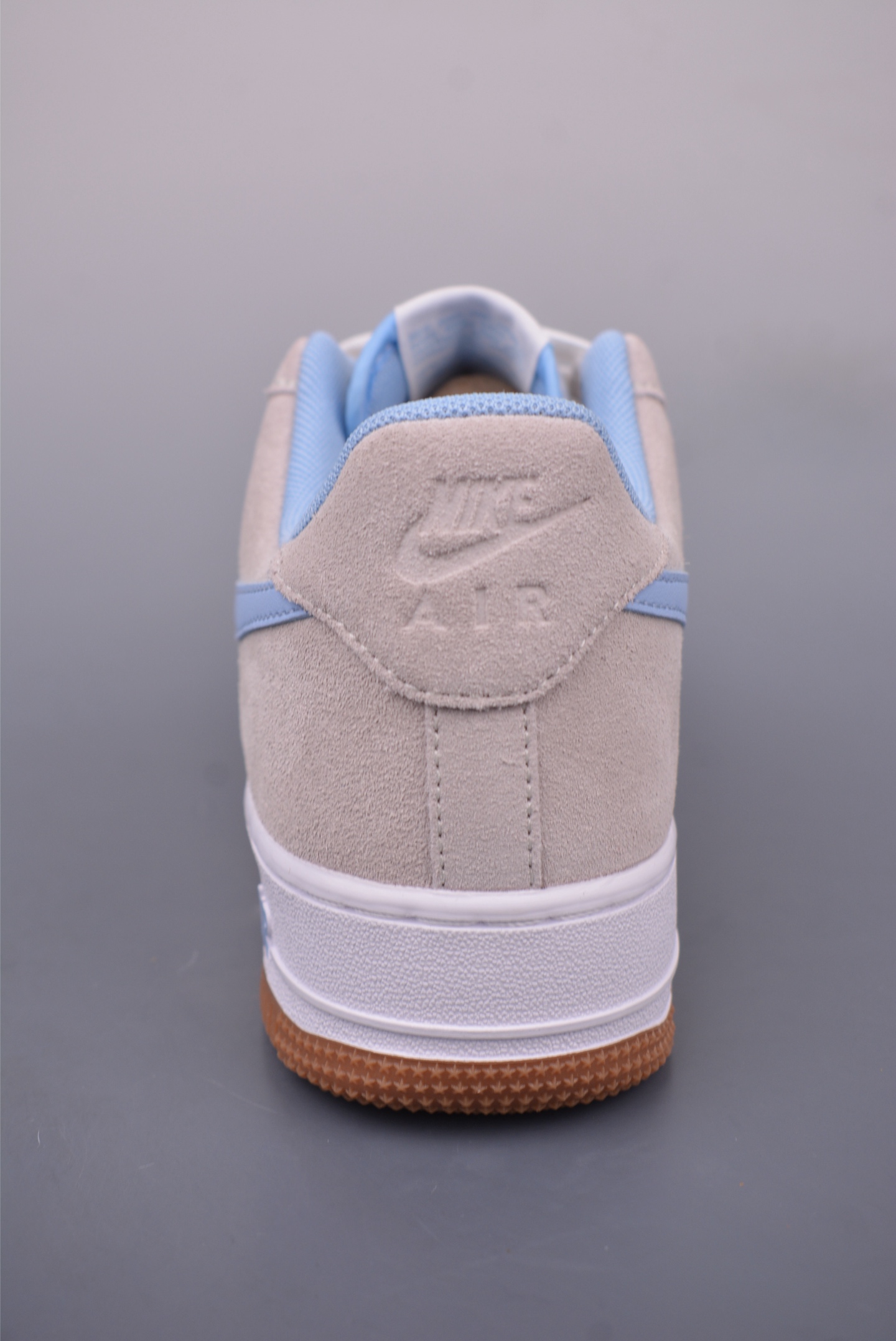 Nike Air Force 1'07 Low Sneakers White Gray Blue Raw Rubber Sole IB6388-002