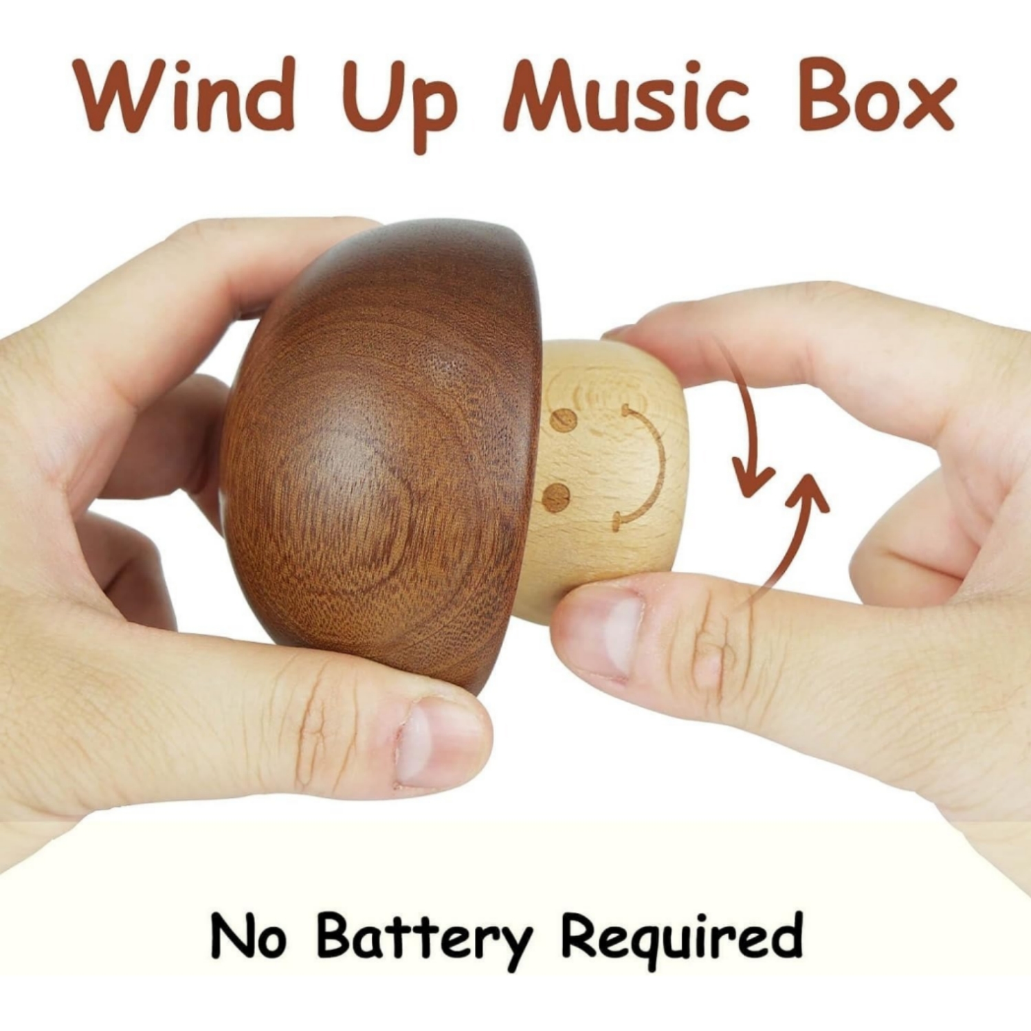 ON SALE🔥Walnut wood Handmade Mushroom Music Box