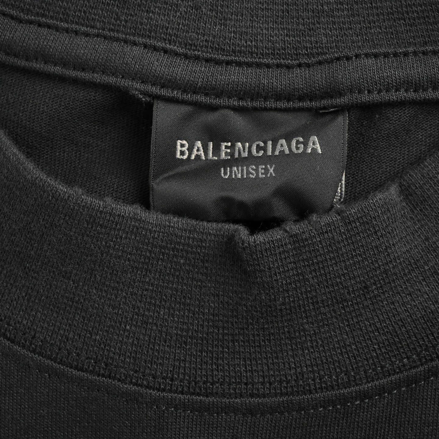Balenciaga 25ss melted logo cracked print short sleeves