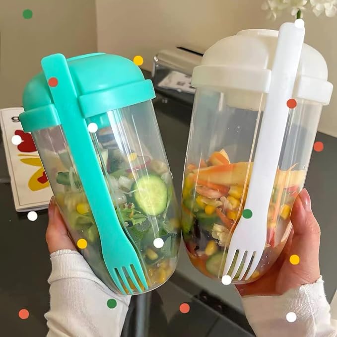 🍴Keep Fit Salad Meal Shaker Cup