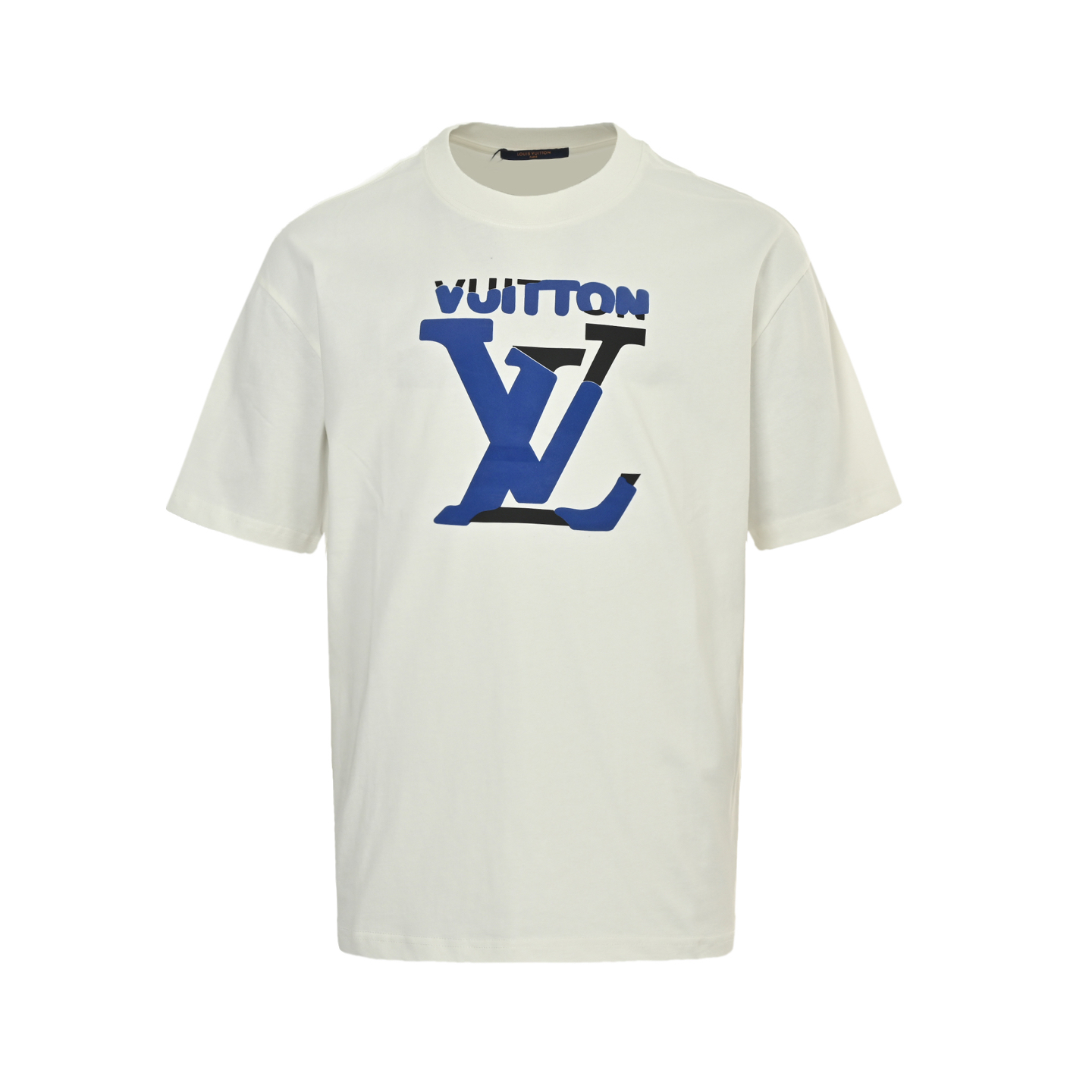 Louis Vuitton 25ss contrast stitching logo embossed print short sleeve