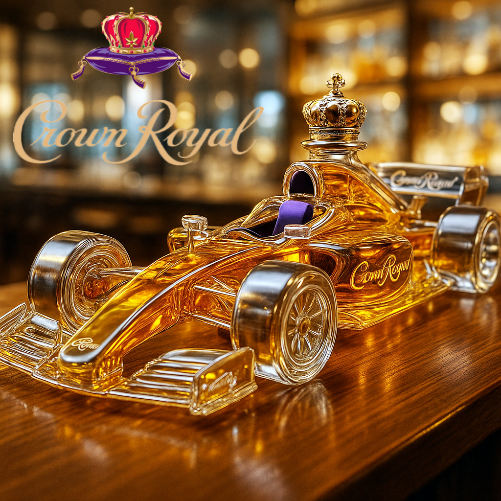 F1 Race Car-Shaped Whiskey Bottle