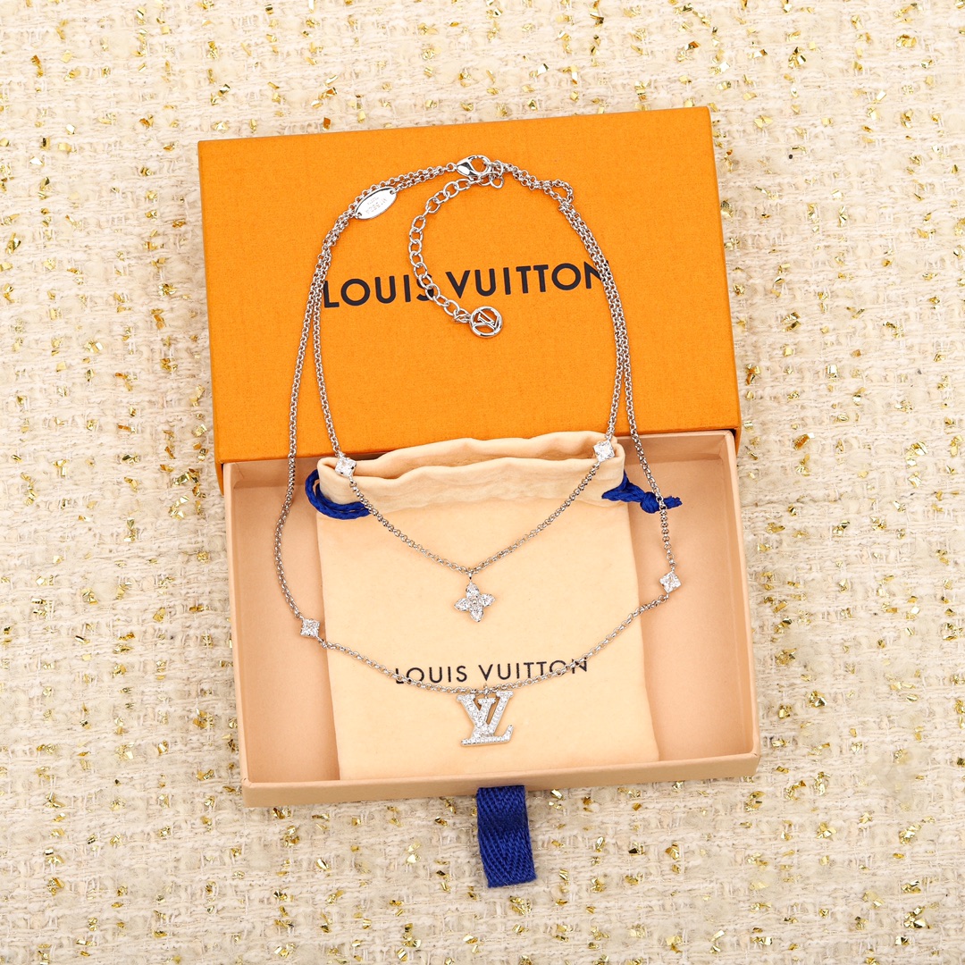 Louis Vuitton Double Diamond Necklace