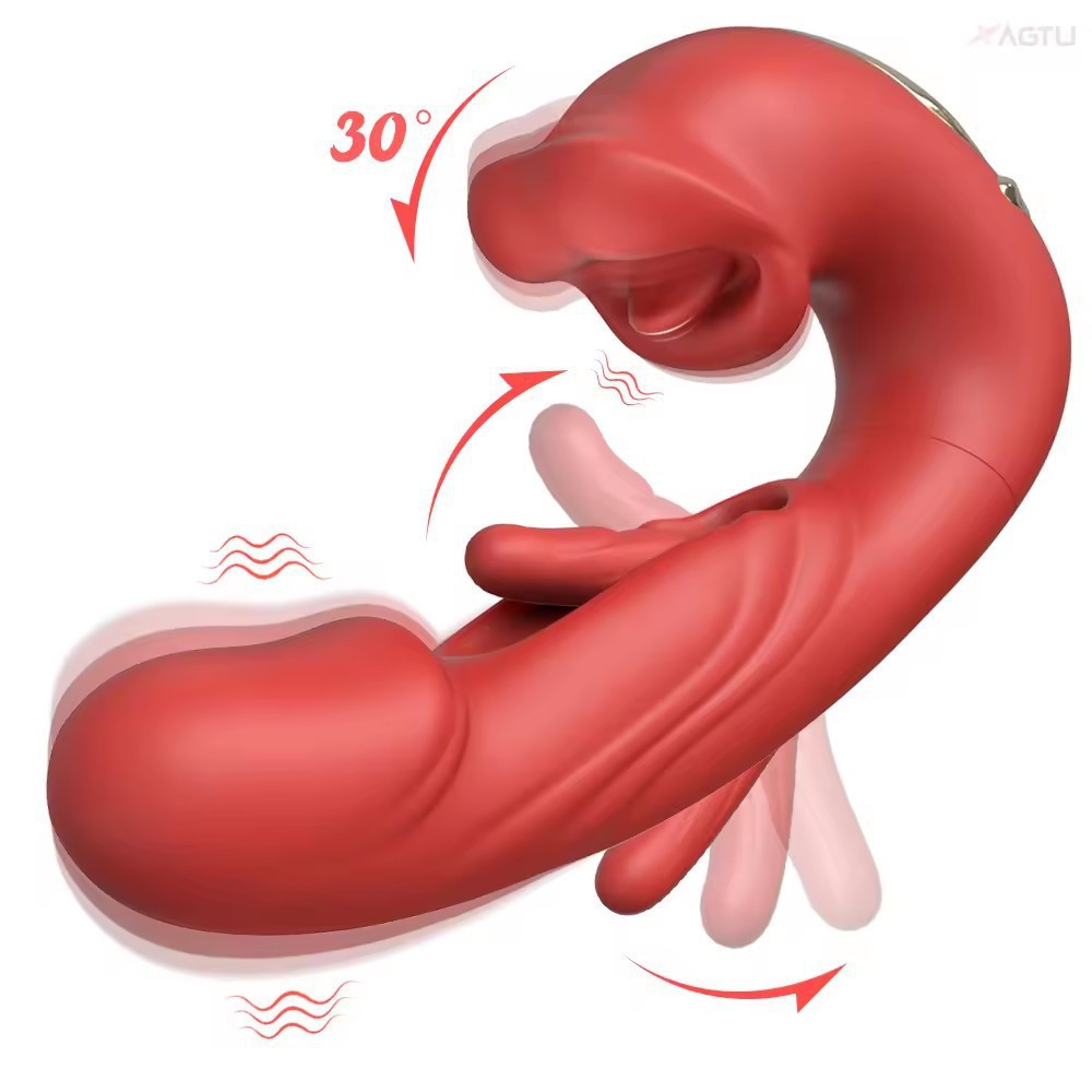 3-in-1 G-Spot Vibrator – Lick, Vibrate & Thrust for Multi-Sensation Comfort