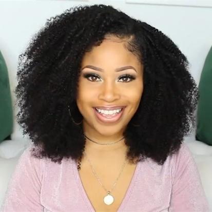 New A Super Curly Wig