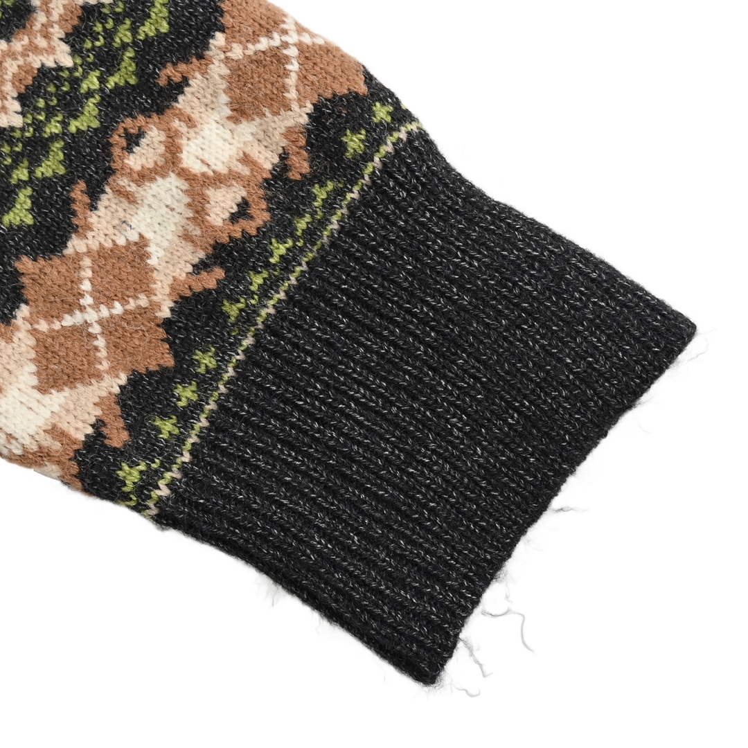 Loewe 24Fw Christmas Floral Lapel Sweater