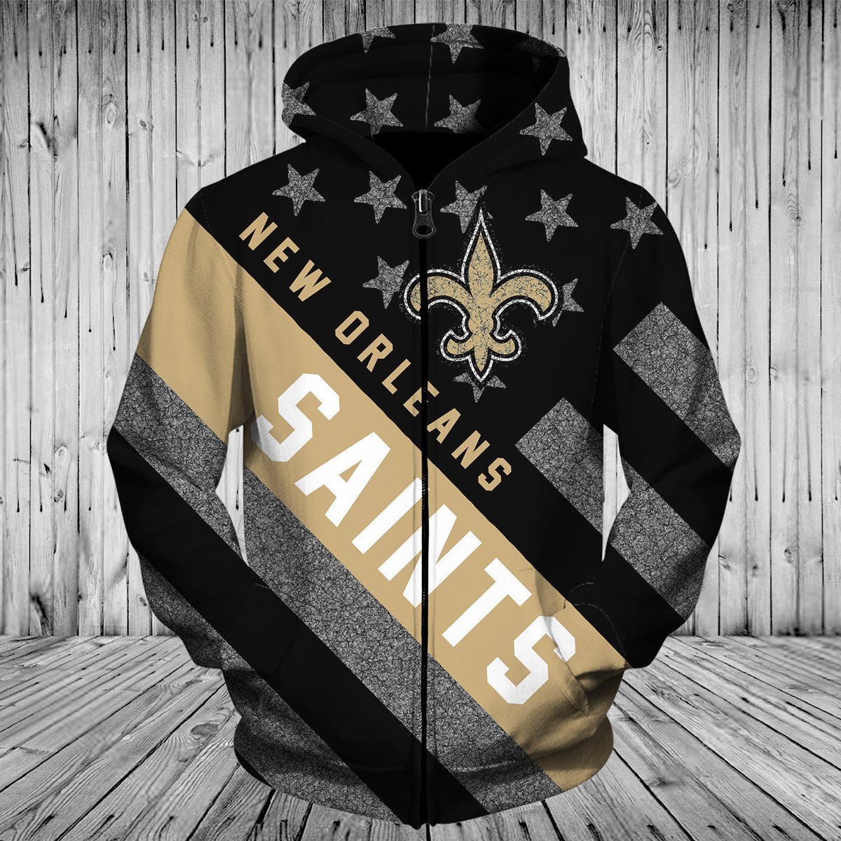 SAINTS HOODIE 3D FLAG5