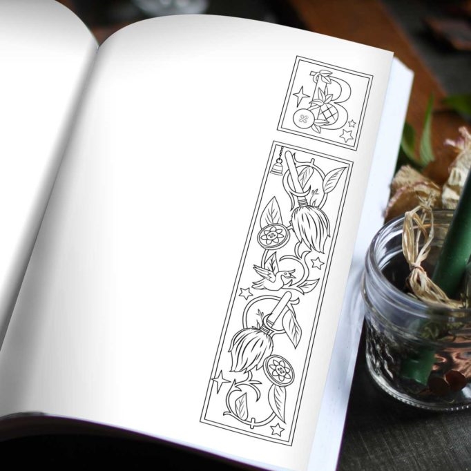 A Coloring Book of Herbal Magic - Green Witch's Herbal