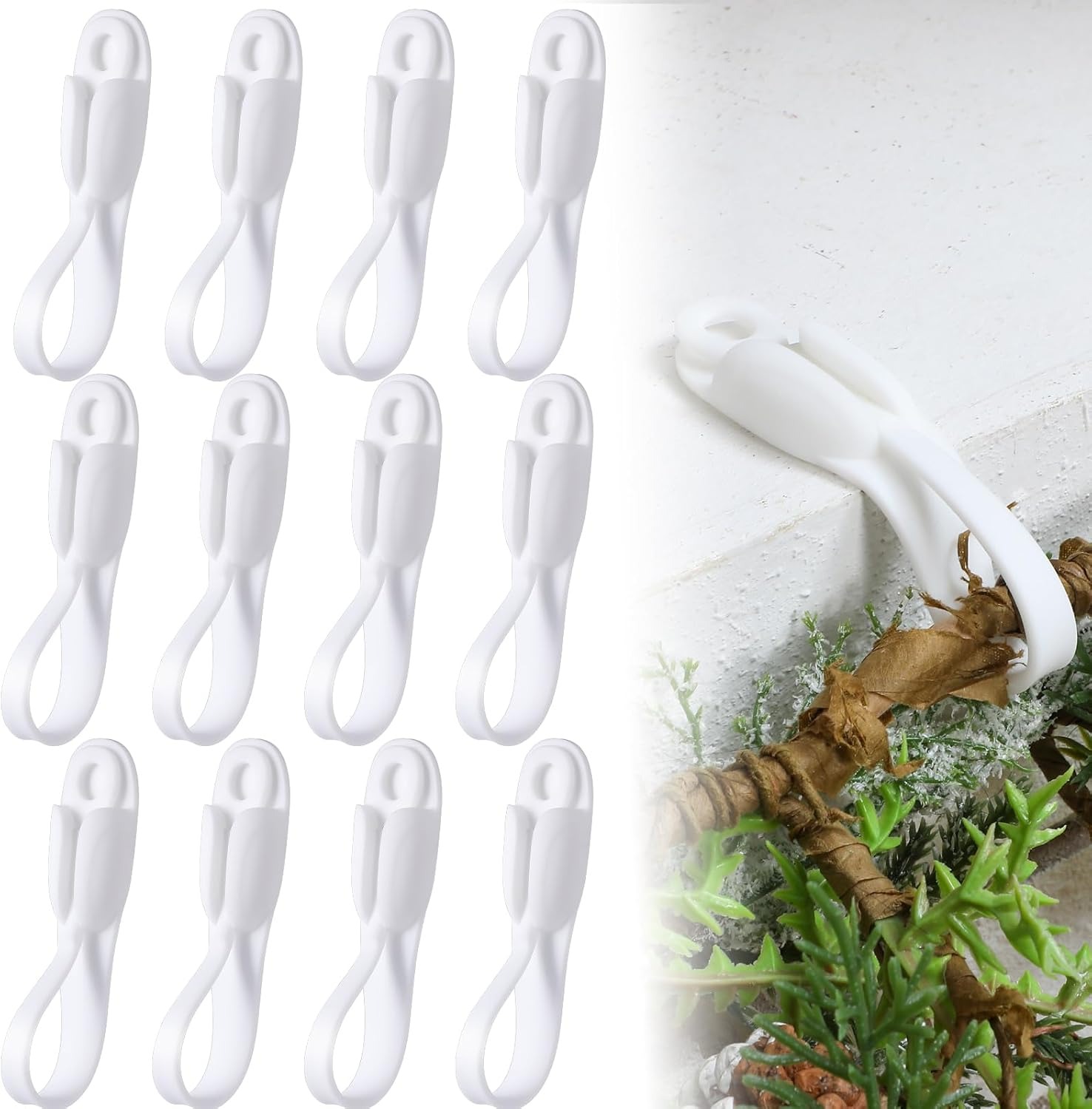 🎄2025 Christmas On Sale✨6 PCS Christmas Silicone Garland Hangers