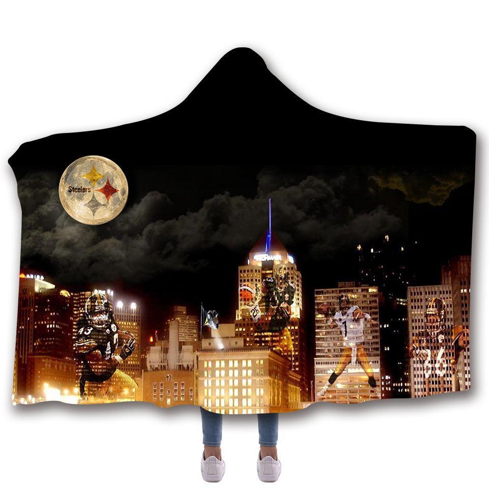 PITTSBURGH STEELERS CLASSIC 3D HOODED BLANKET