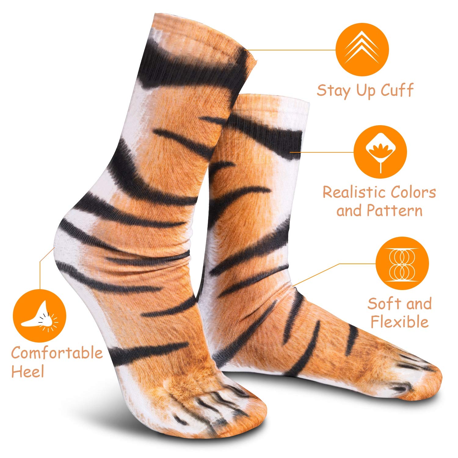 🔥Early Christmas Sale-50% OFF🔥(1SET/6PAIRS)3D Printed Animal Foot Socks-BUY 2SETS GET 10% OFF & FREE SHIPPING