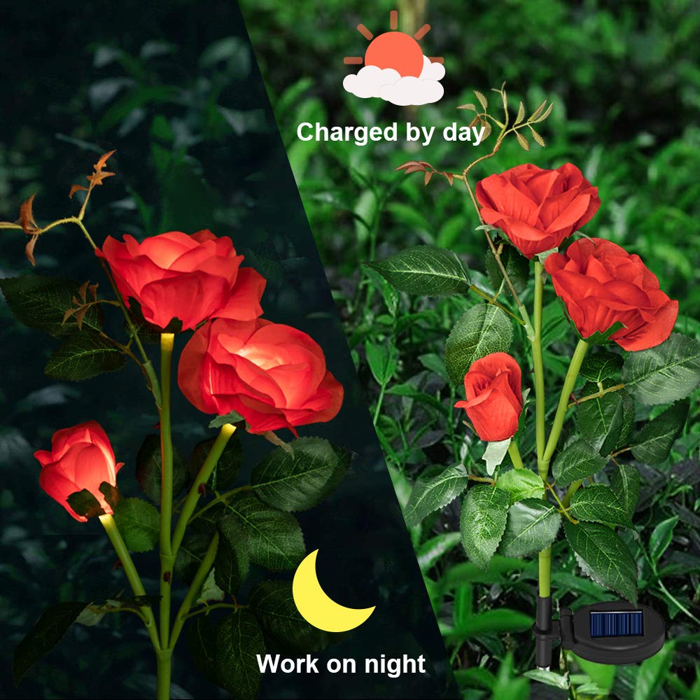 🔥Mother's Day Early Sale-[SAVE 50% OFF]--ARTIFICIAL ROSE SOLAR GARDEN STAKE LIGHTS--BUY 3 GET 10% OFF & FREE SHIPPING