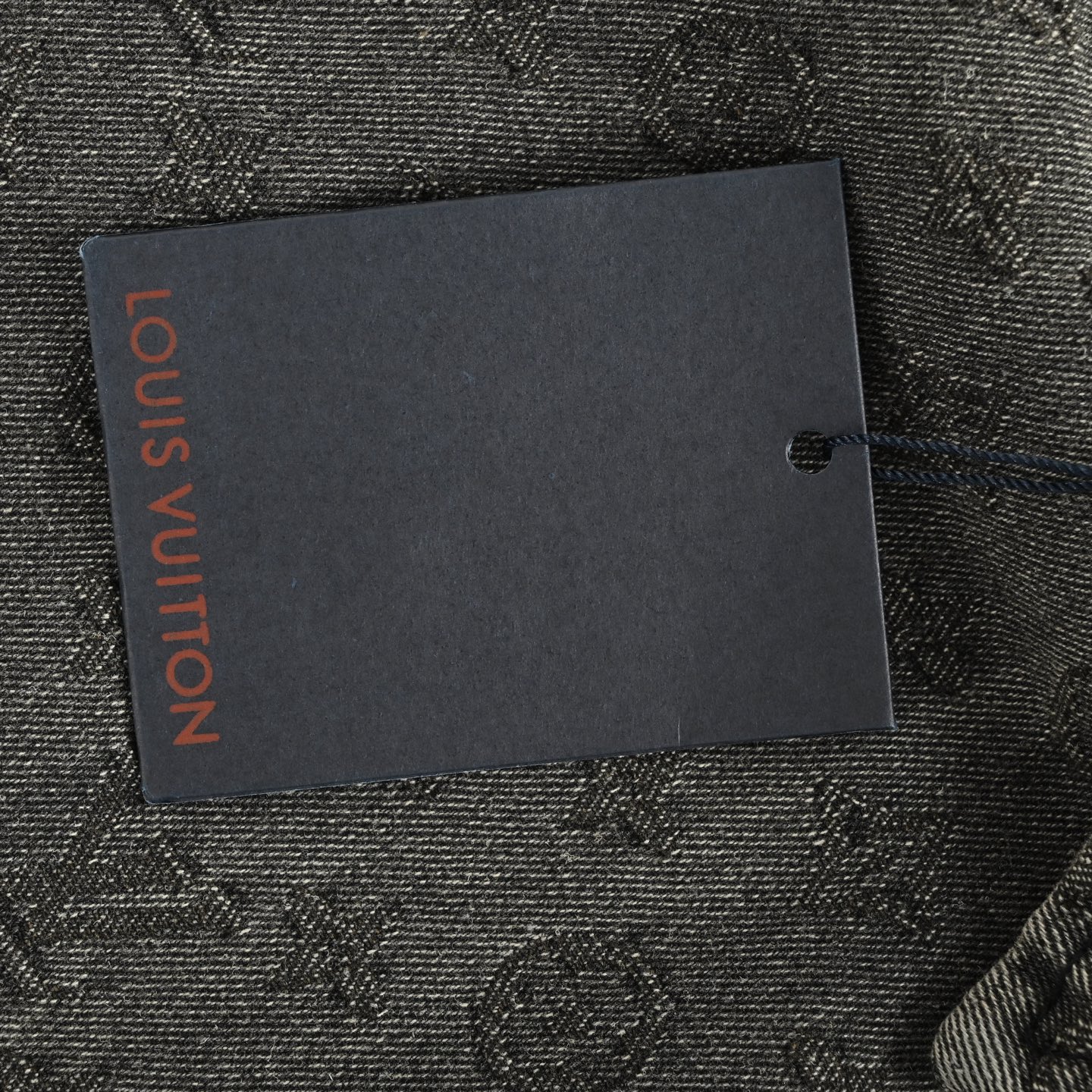 Louis Vuitton 25ss full print monogram grey jacquard denim short sleeve shirt