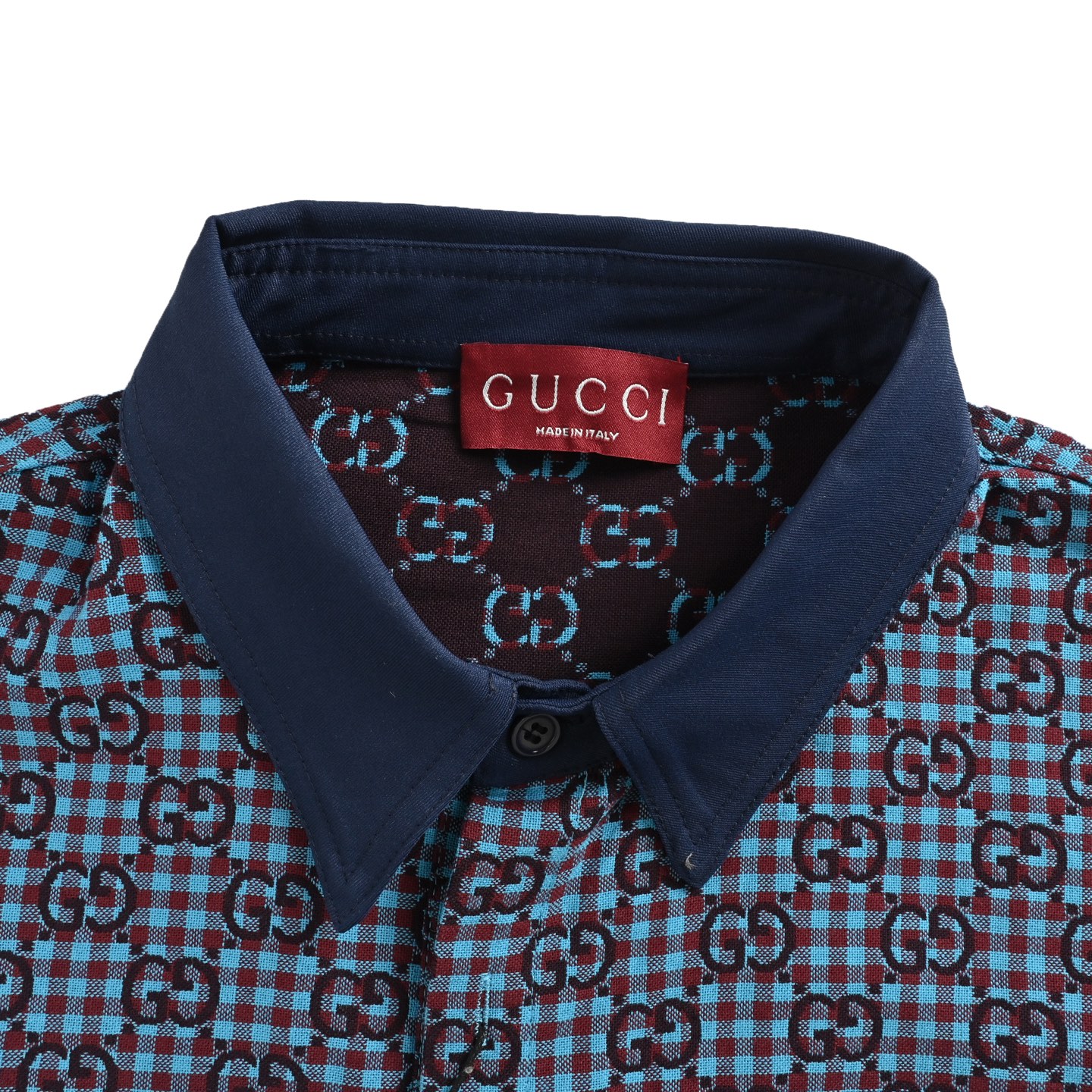 Gucci 25Fw all-over Double G monogram long-sleeved shirt