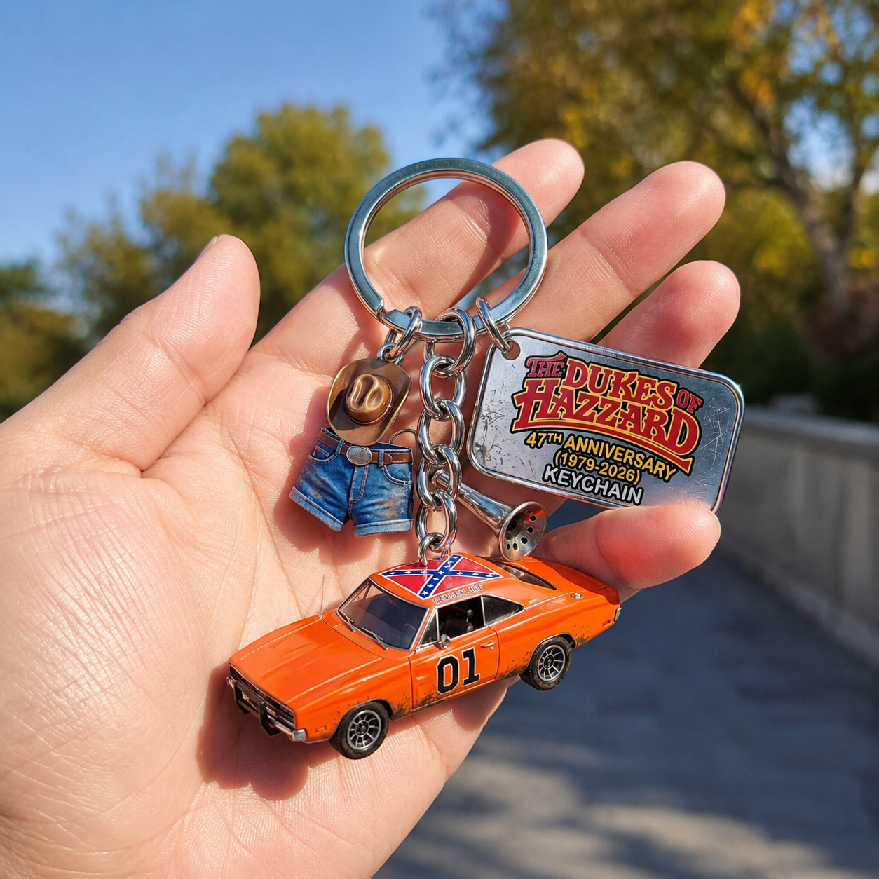 The Dukes of Hazzard 47th Anniversary Collector Keychain