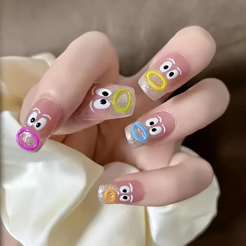 5D Ultra Realistic Monster Mouth Nail Art Stickers
