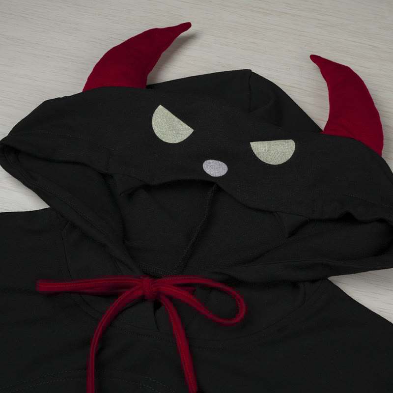 Demon Bikini Hoodie Lingerie Set
