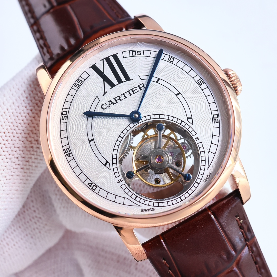 Cartier True Flywheel KF1 Rotonde de Cartier Tourbillon Cadran Love Tourbillon Watch